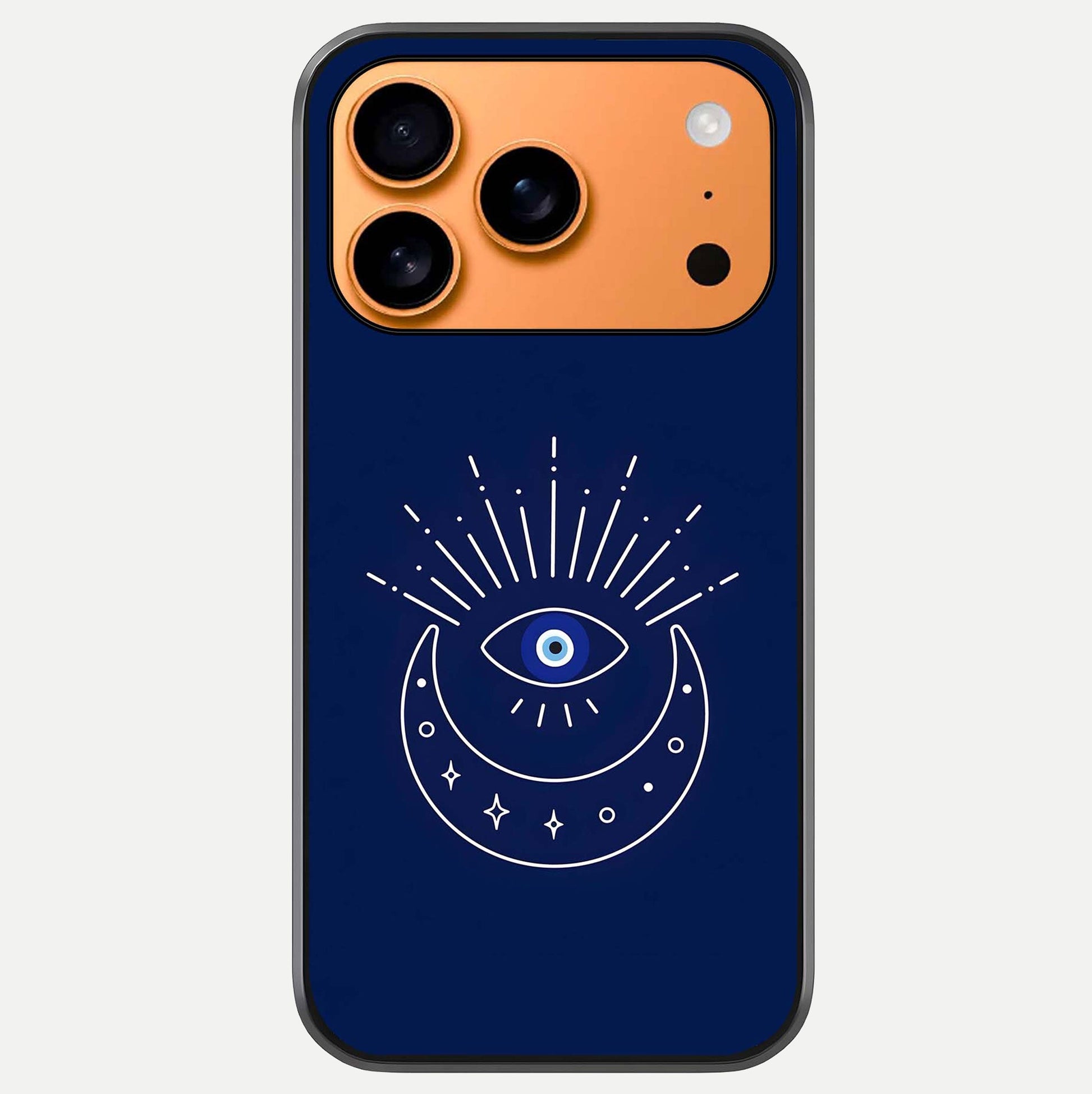 Blue Evil Eye Glass Case For iPhone 17 Pro Max by Custom World