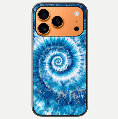 Blue Galaxy Wave Glass Case For iPhone 17 Pro Max by Custom World