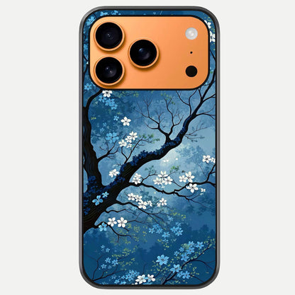 Blue Tree Serenity Glass Case For iPhone 17 Pro Max by Custom World