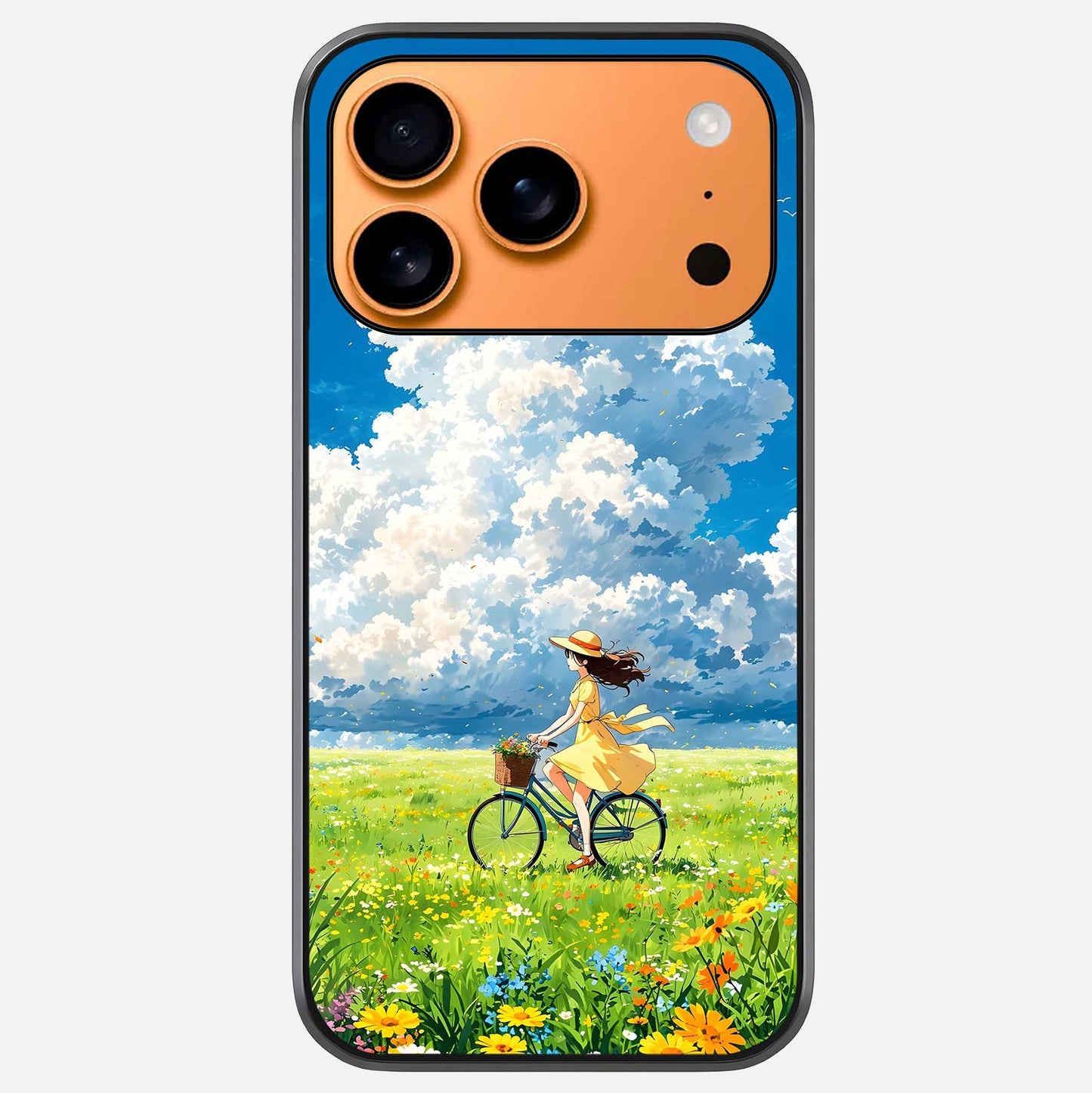 Breezy Meadow Ride Glass Case For iPhone 17 Pro Max by Custom World
