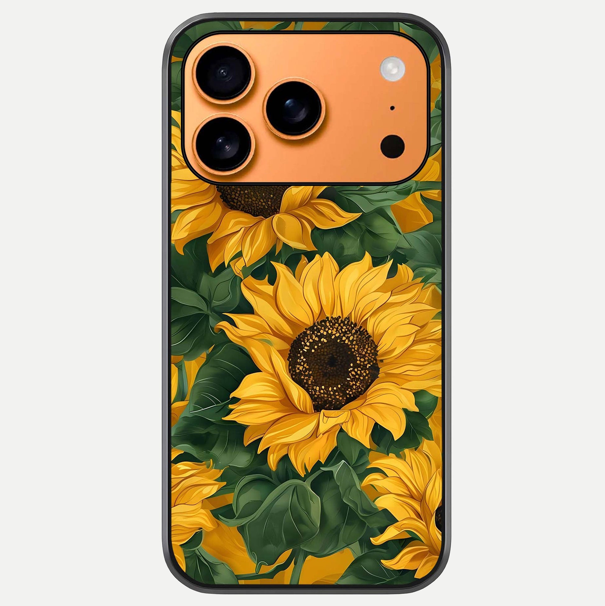 Bright Sunflower Bloom Glass Case For iPhone 17 Pro Max by Custom World