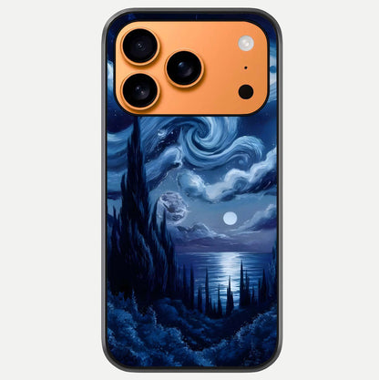 Celestial Dream Van Gogh Glass Case For iPhone 17 Pro Max by Custom World