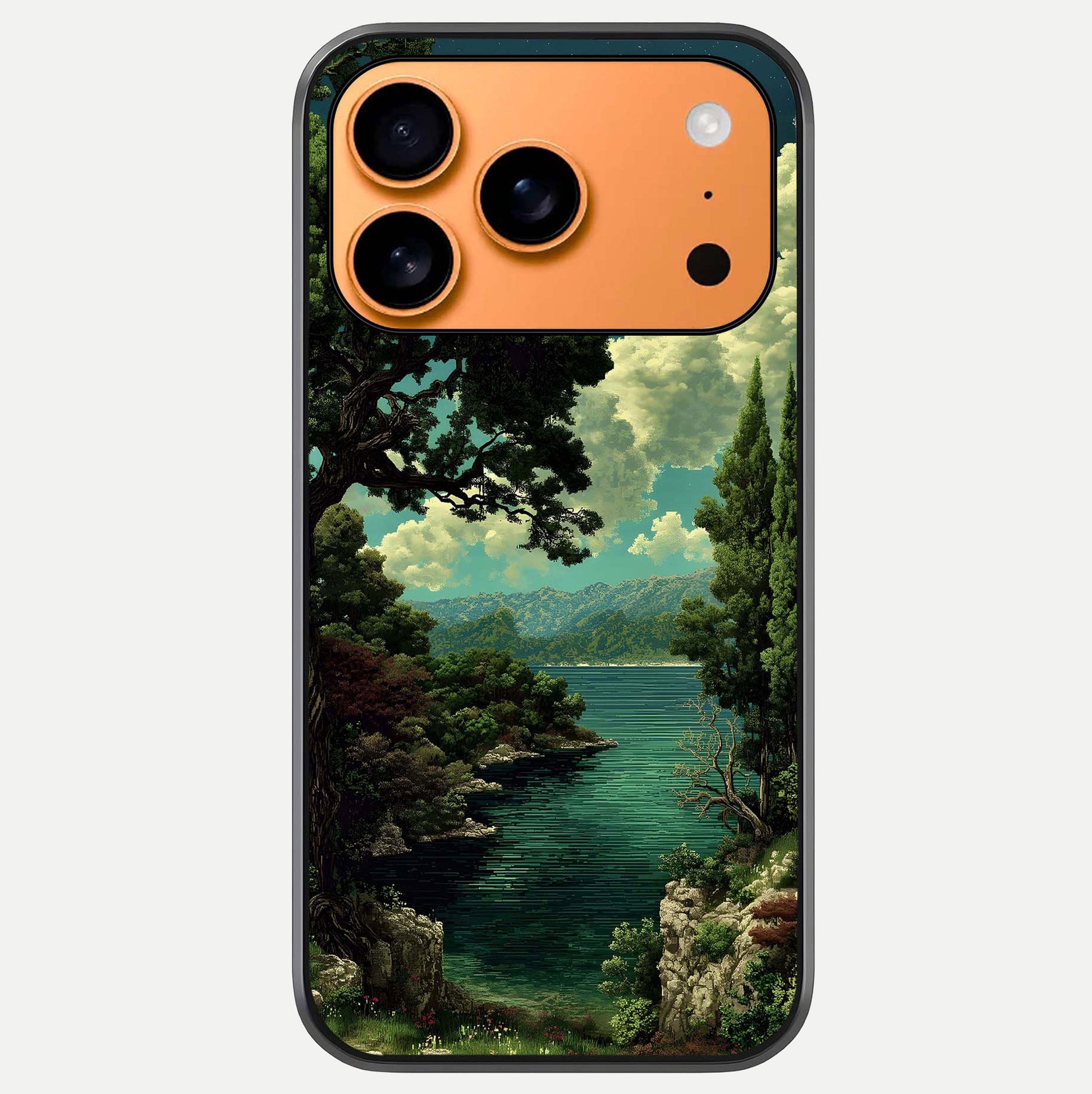 Celestial Lake Peace Glass Case For iPhone 17 Pro Max by Custom World