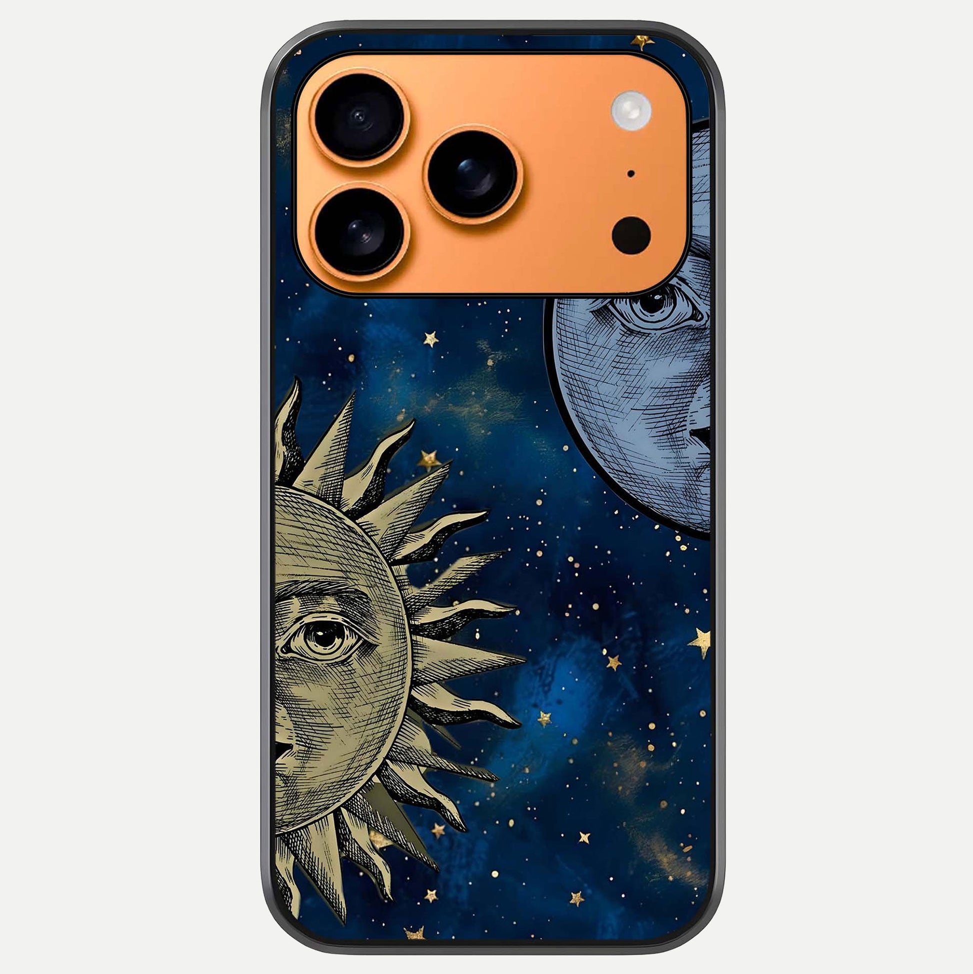 Celestial Moon With Sun Glass Case For iPhone 17 Pro Max by Custom World