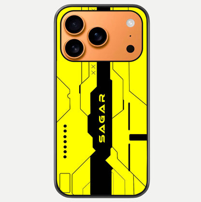 Circuit CYBERPUNK Custom Name Glass Case For iPhone 17 Pro Max by Custom World