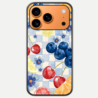 Citrus Bloom Joy Glass Case For iPhone 17 Pro Max by Custom World
