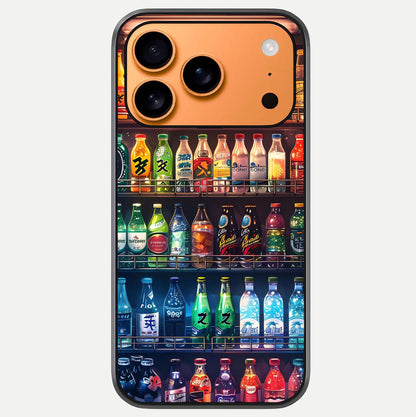Colorful Soda Bottles Glass Case For iPhone 17 Pro Max by Custom World