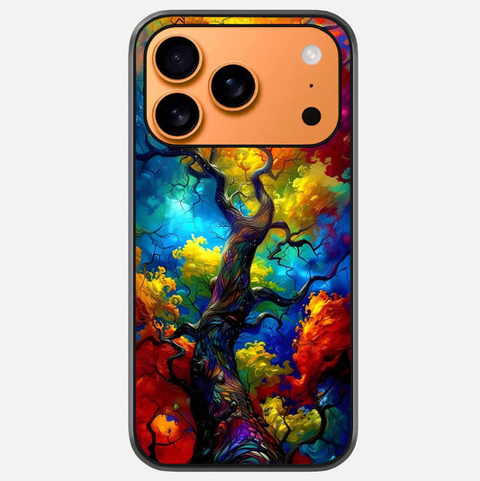 Colorful Tree Glass Case For iPhone 17 Pro Max by Custom World