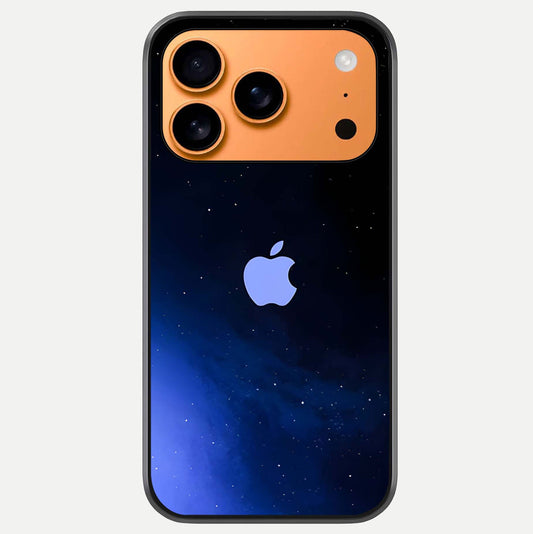 Cosmic Blue Apple Glass Case For iPhone 17 Pro Max by Custom World
