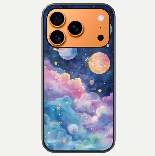 Cosmic Planet Dreams Glass Case For iPhone 17 Pro Max by Custom World