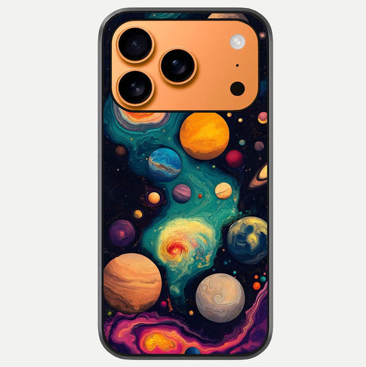 Cosmic Planet Journey Glass Case For iPhone 17 Pro Max by Custom World