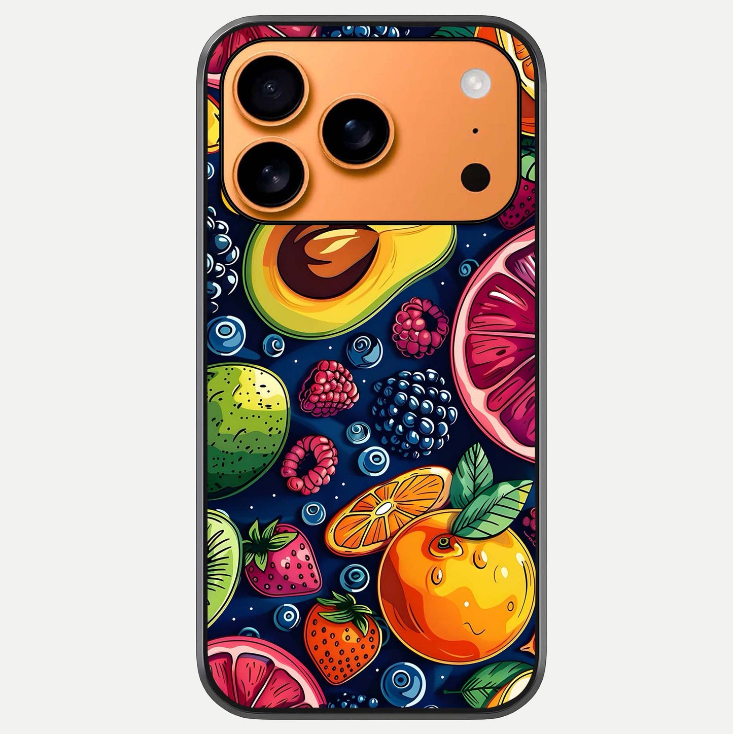 Cute Fruits Art Glass Case For iPhone 17 Pro Max by Custom World