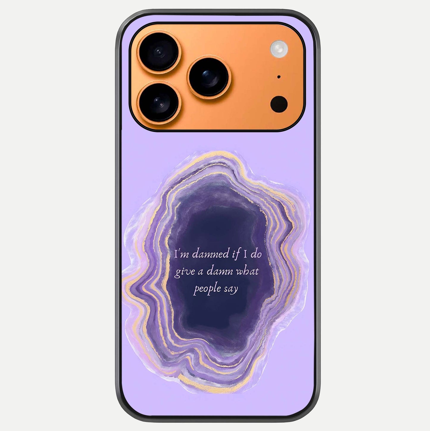 Damned People Quote Glass Case For iPhone 17 Pro Max by Custom World