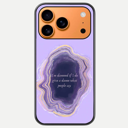 Damned People Quote Glass Case For iPhone 17 Pro Max by Custom World