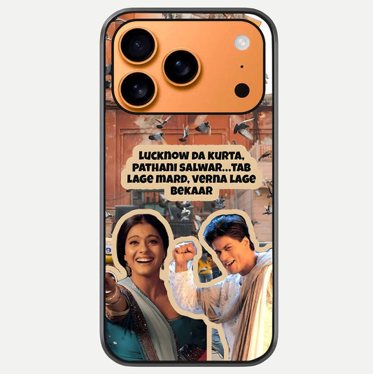 Desi Retro Vibes Glass Case For iPhone 17 Pro Max by Custom World