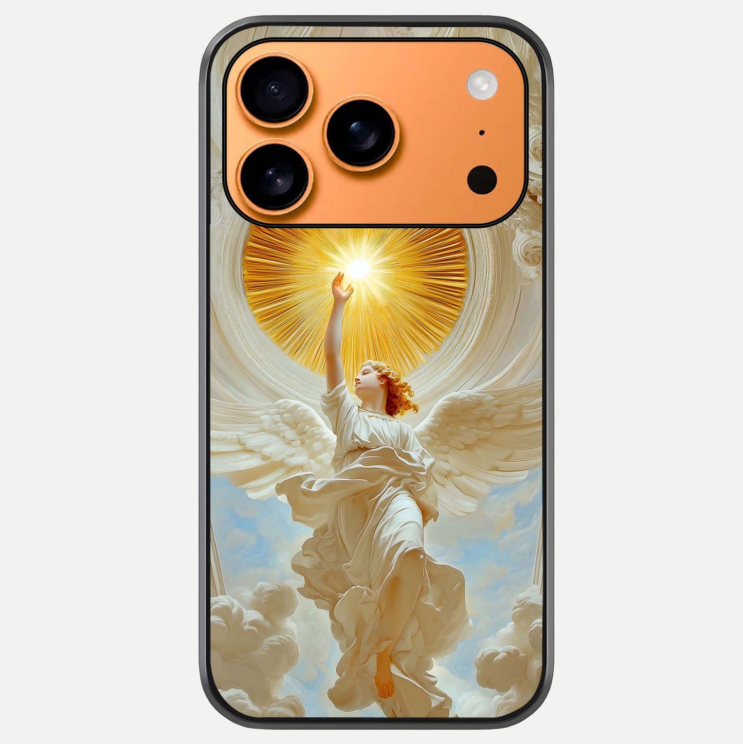 Divine Light Angel Glass Case For iPhone 17 Pro Max by Custom World
