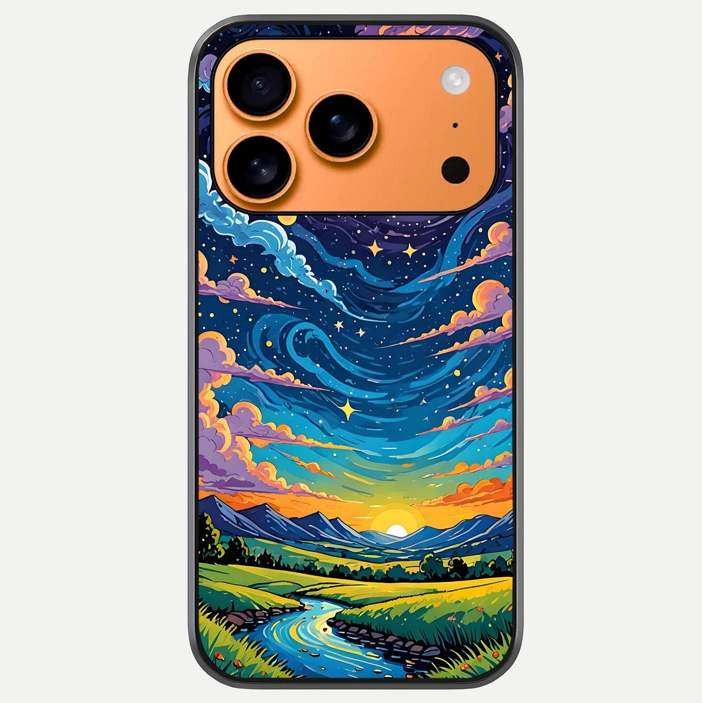 Dreamy Night Landscape Glass Case For iPhone 17 Pro Max by Custom World