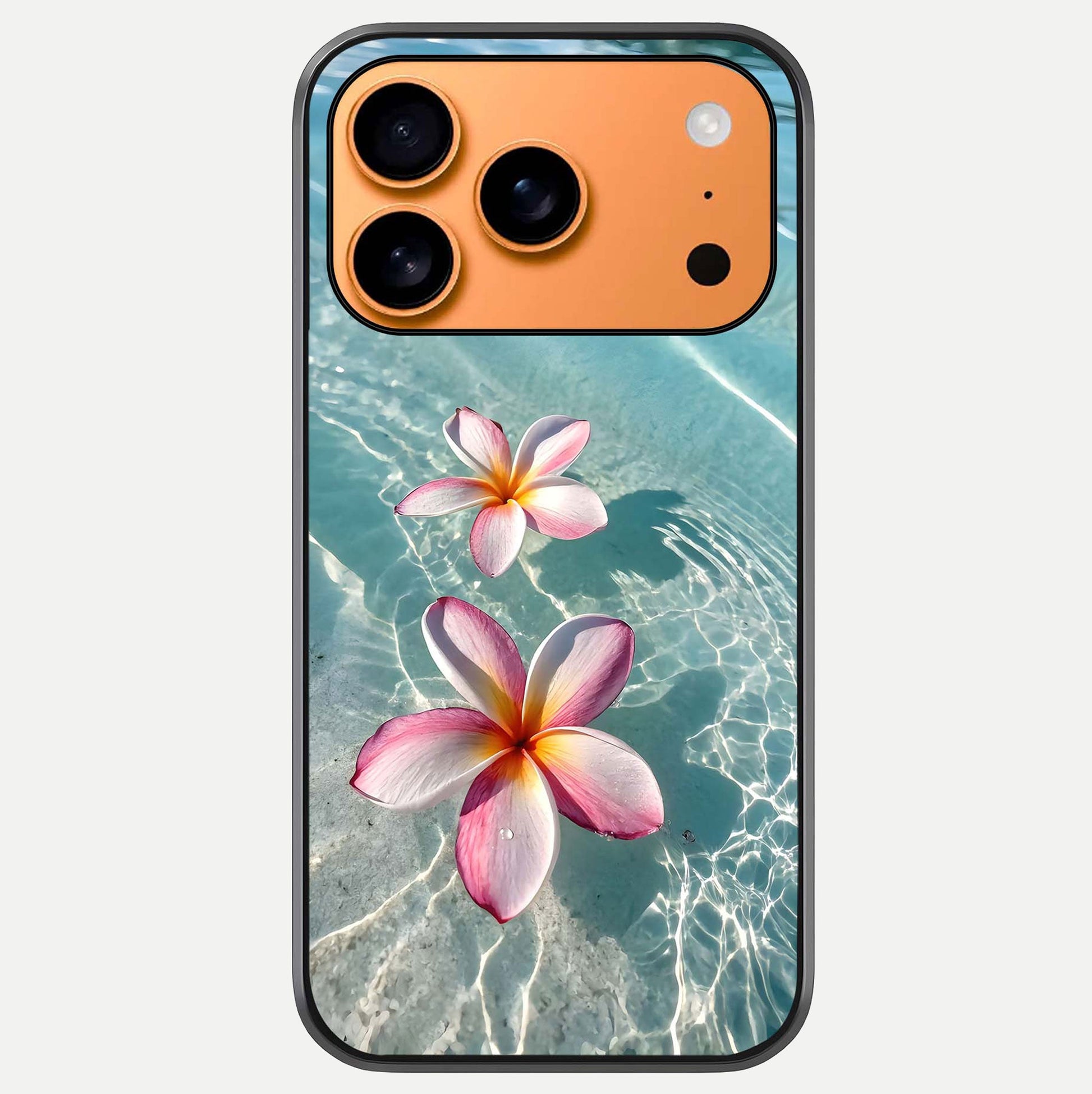 Floating Bloom Bliss Glass Case For iPhone 17 Pro Max by Custom World