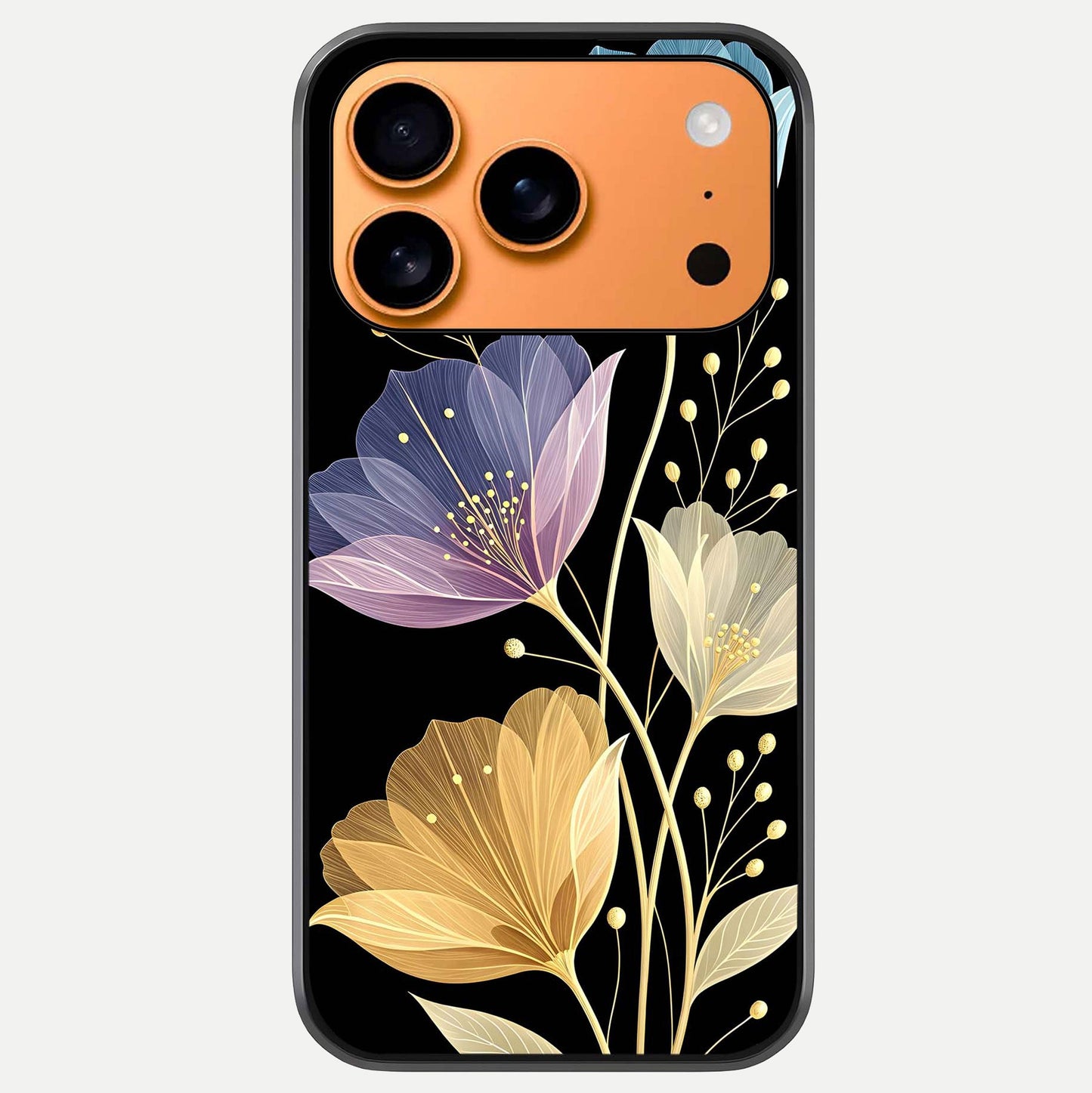 Flower Bloom Glow Glass Case For iPhone 17 Pro Max by Custom World