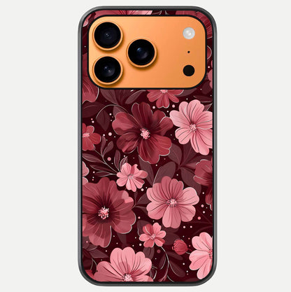 Flower Blush Bloom Glass Case For iPhone 17 Pro Max by Custom World