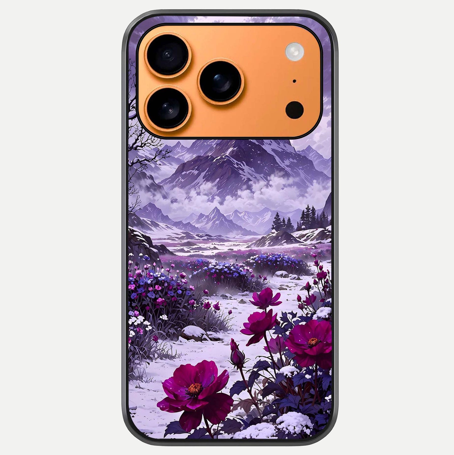 Flower Mountain View Glass Case For iPhone 17 Pro Max by Custom World