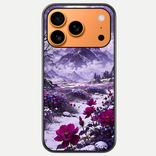 Flower Mountain View Glass Case For iPhone 17 Pro Max by Custom World