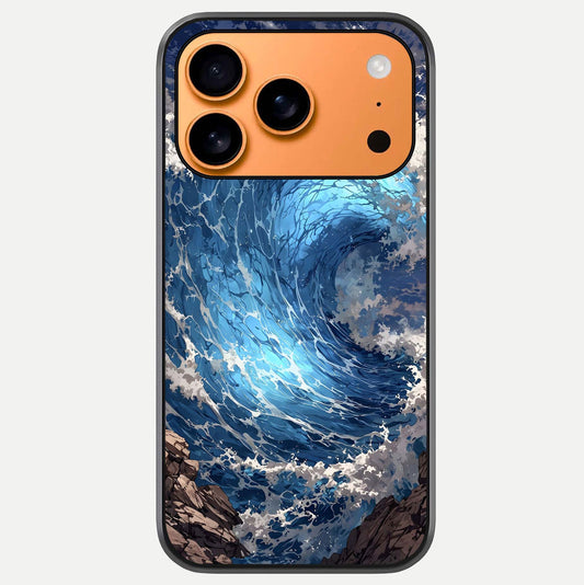 Giant Ocean Wave Glass Case For iPhone 17 Pro Max by Custom World