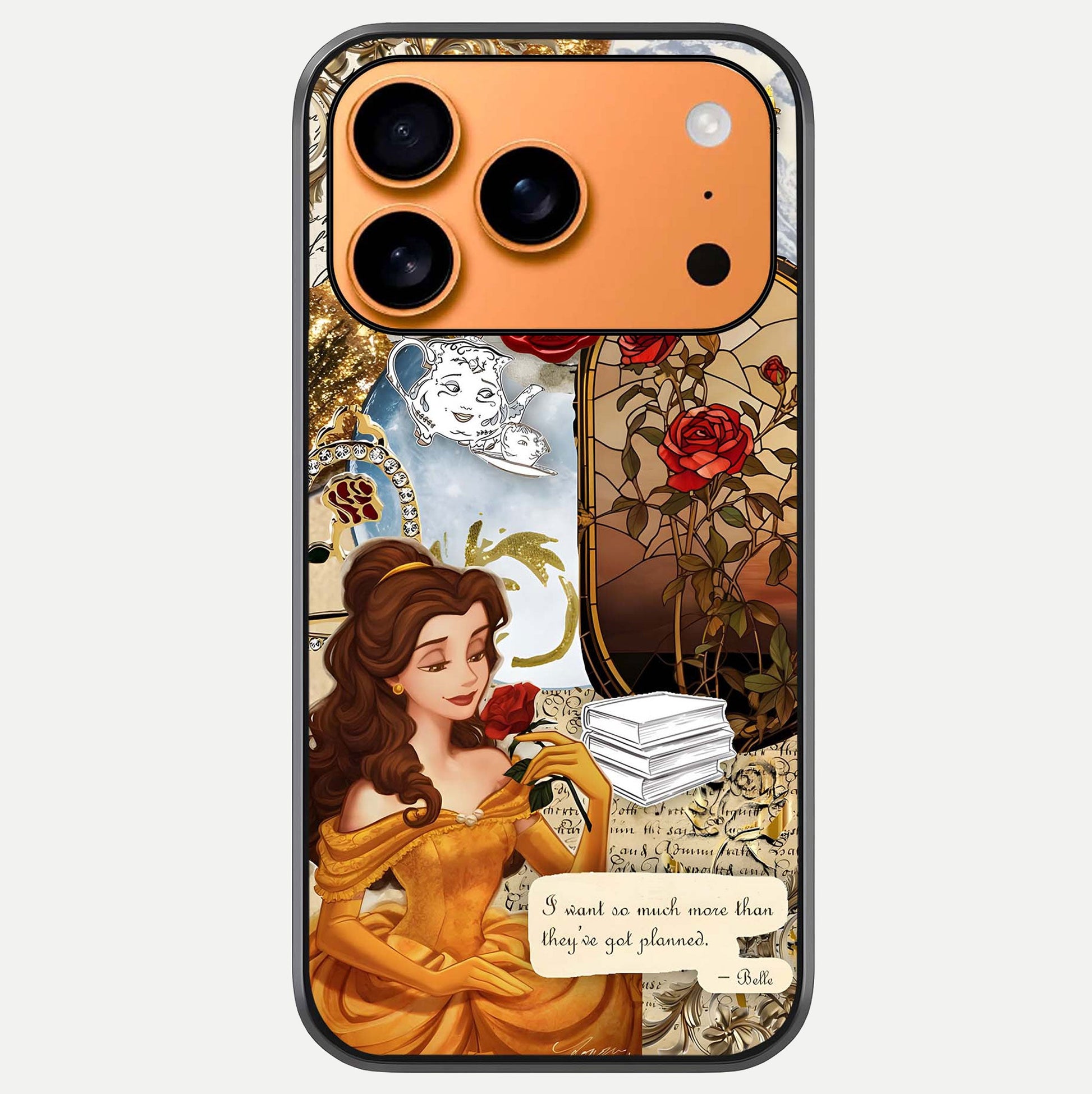 Golden Dream Belle Glass Case For iPhone 17 Pro Max by Custom World