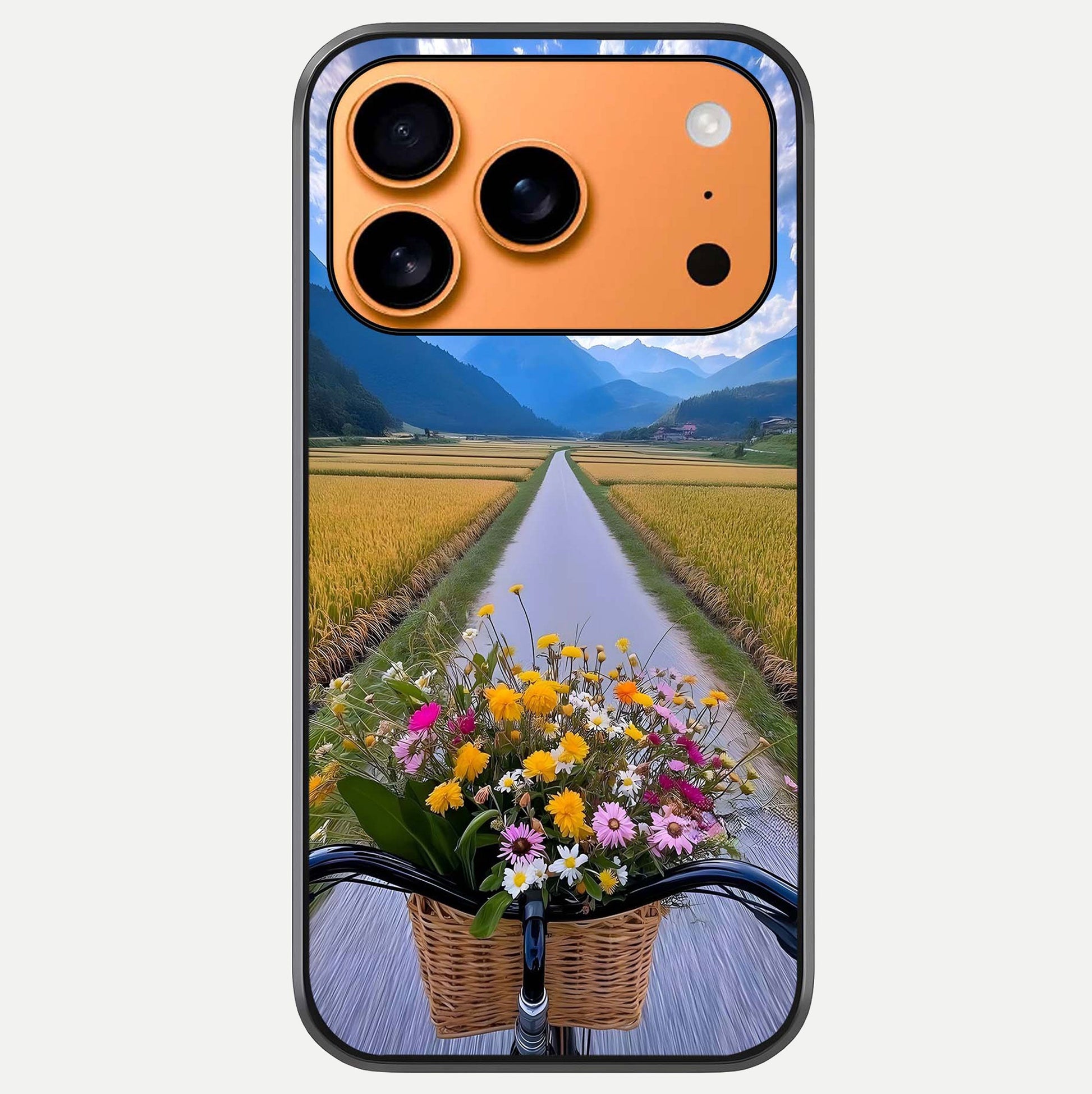 Golden Field Journey Glass Case For iPhone 17 Pro Max by Custom World