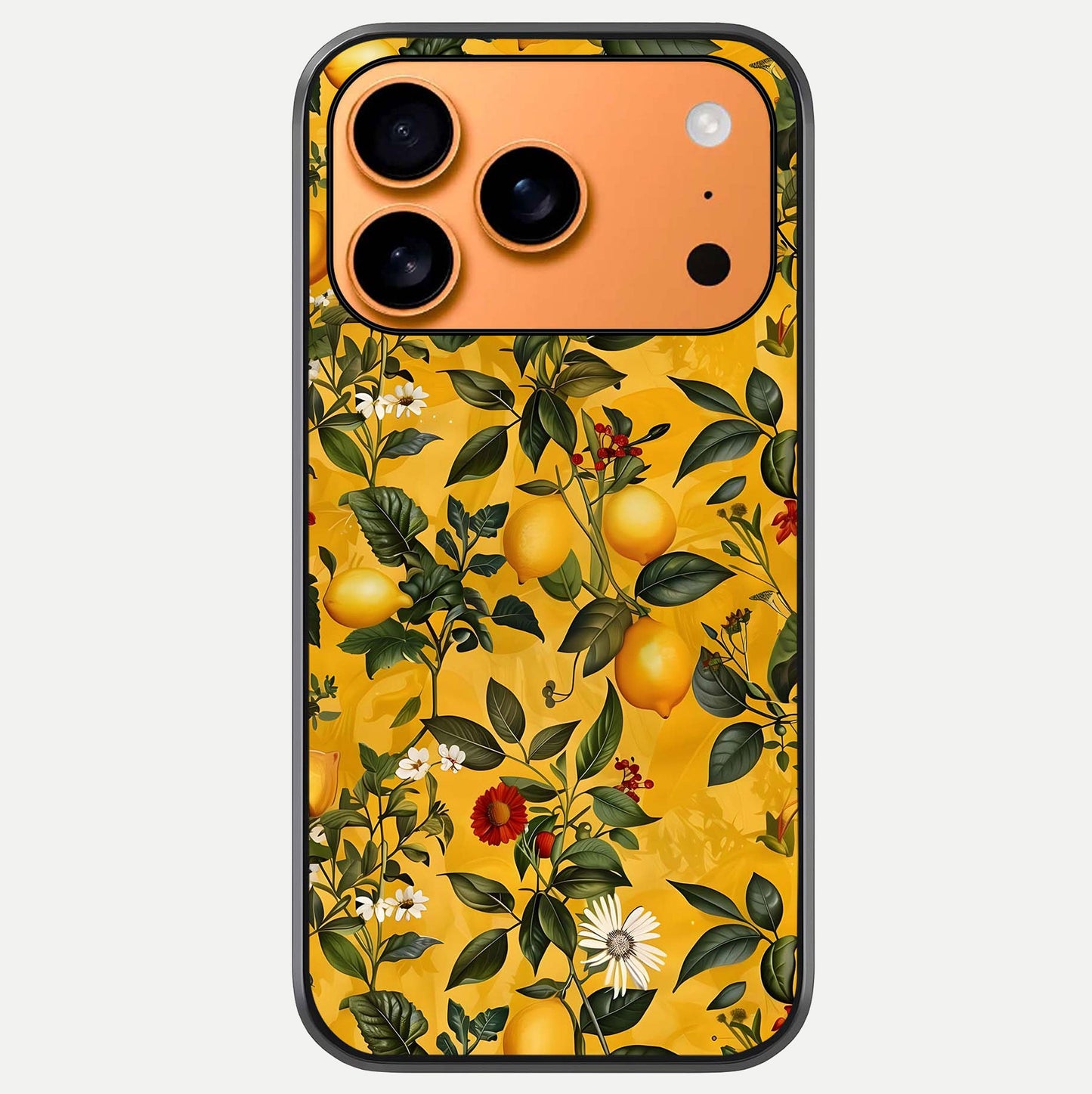 Golden Lemon Field Glass Case For iPhone 17 Pro Max by Custom World