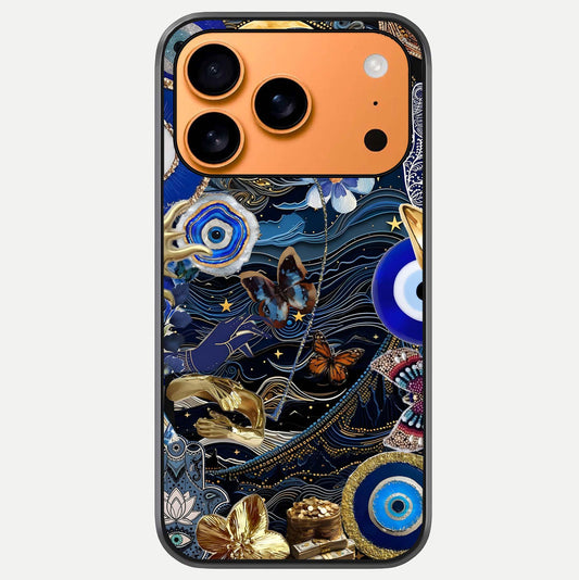 Golden Moon Magic Glass Case For iPhone 17 Pro Max by Custom World
