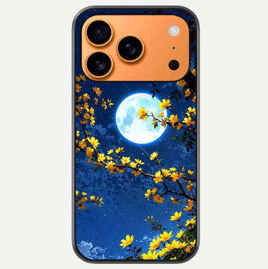 Golden Night Glow Glass Case For iPhone 17 Pro Max by Custom World