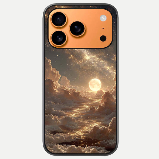 Golden Sky Dream Glass Case For iPhone 17 Pro Max by Custom World