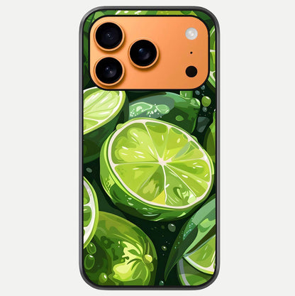 Green Lemon Glass Case For iPhone 17 Pro Max by Custom World