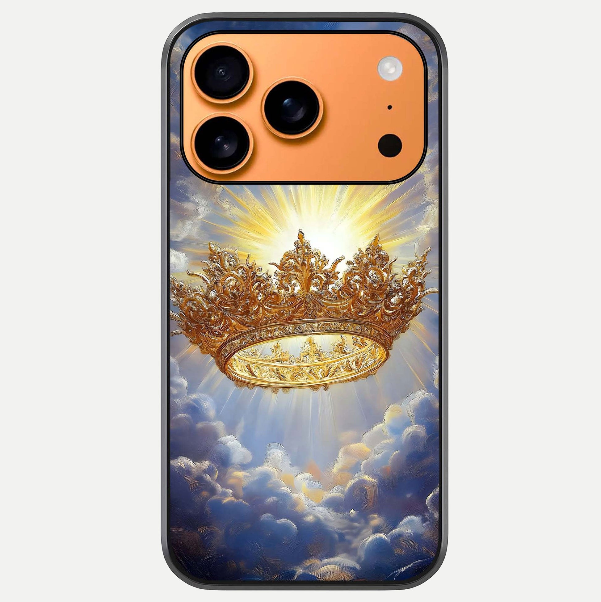 Heavenly Crown Light Glass Case For iPhone 17 Pro Max by Custom World