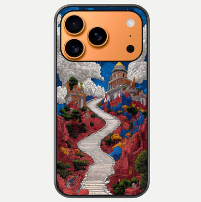 Heavenly Moon Path Glass Case For iPhone 17 Pro Max by Custom World