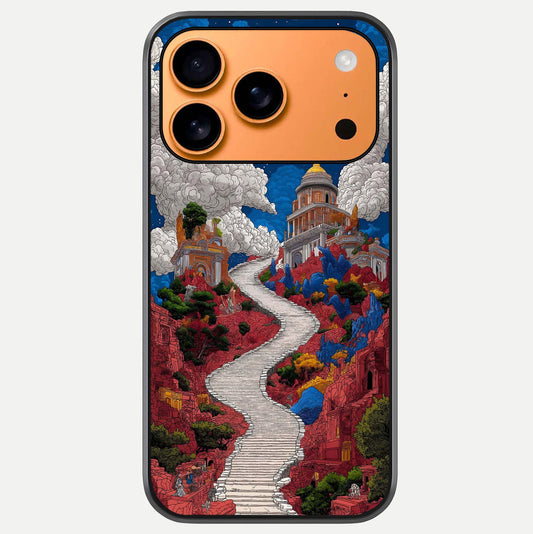 Heavenly Moon Path Glass Case For iPhone 17 Pro Max by Custom World