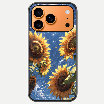 Heavenly Sunflower Rise Glass Case For iPhone 17 Pro Max by Custom World