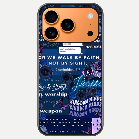 Kingdom Faith Glow Glass Case For iPhone 17 Pro Max by Custom World