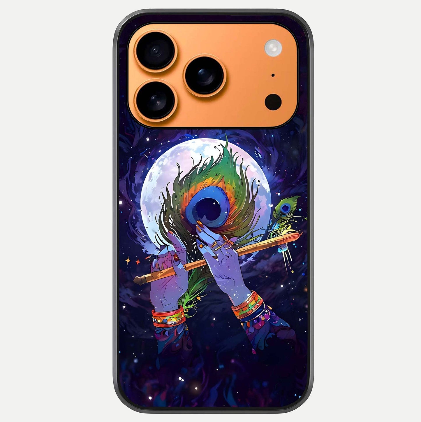 Krishna Hands Art Glass Case For iPhone 17 Pro Max by Custom World