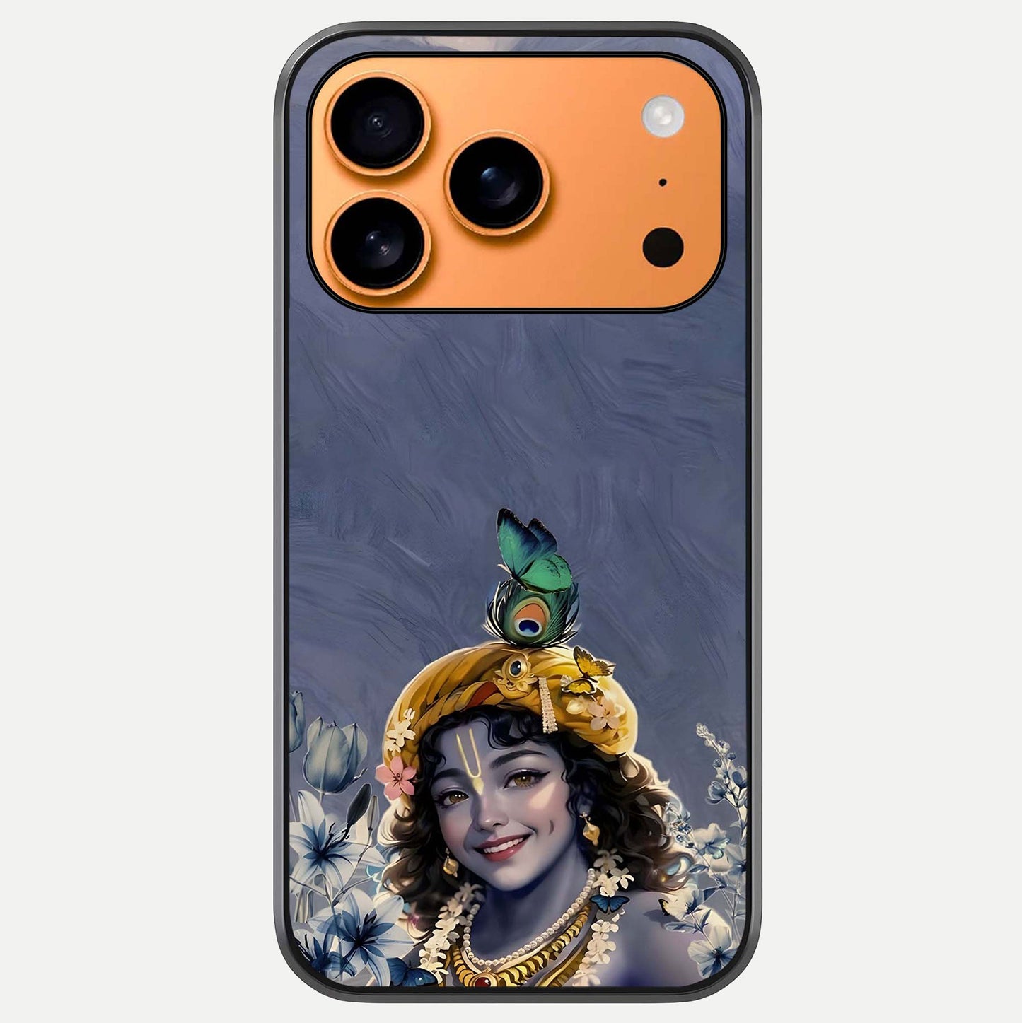 Lord Krishna Glass Case For iPhone 17 Pro Max by Custom World