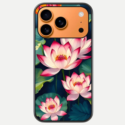 Lotus Dream Serenity Glass Case For iPhone 17 Pro Max by Custom World