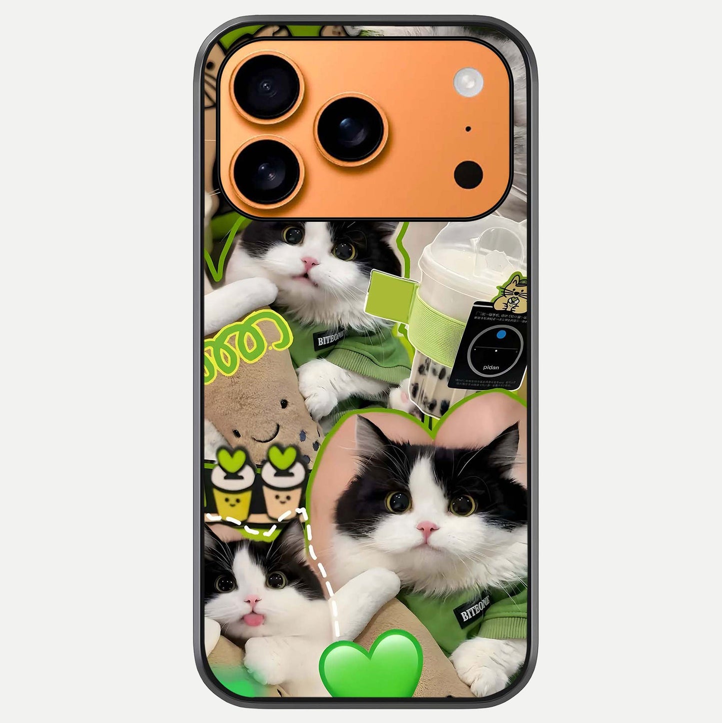Matcha Cats Mood Glass Case For iPhone 17 Pro Max by Custom World