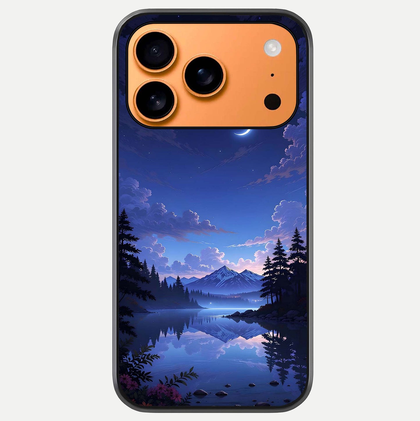 Midnight Lake Peace Glass Case For iPhone 17 Pro Max by Custom World