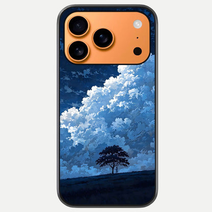 Midnight Sky Serenity Glass Case For iPhone 17 Pro Max by Custom World