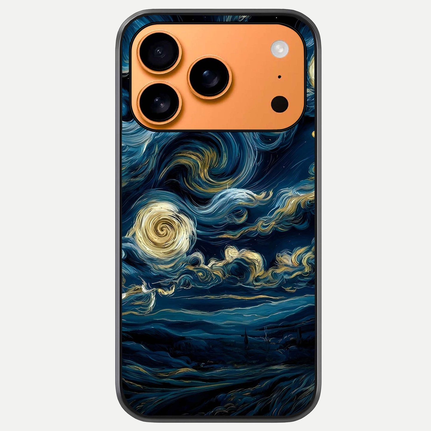 Midnight Sky Whirl Glass Case For iPhone 17 Pro Max by Custom World