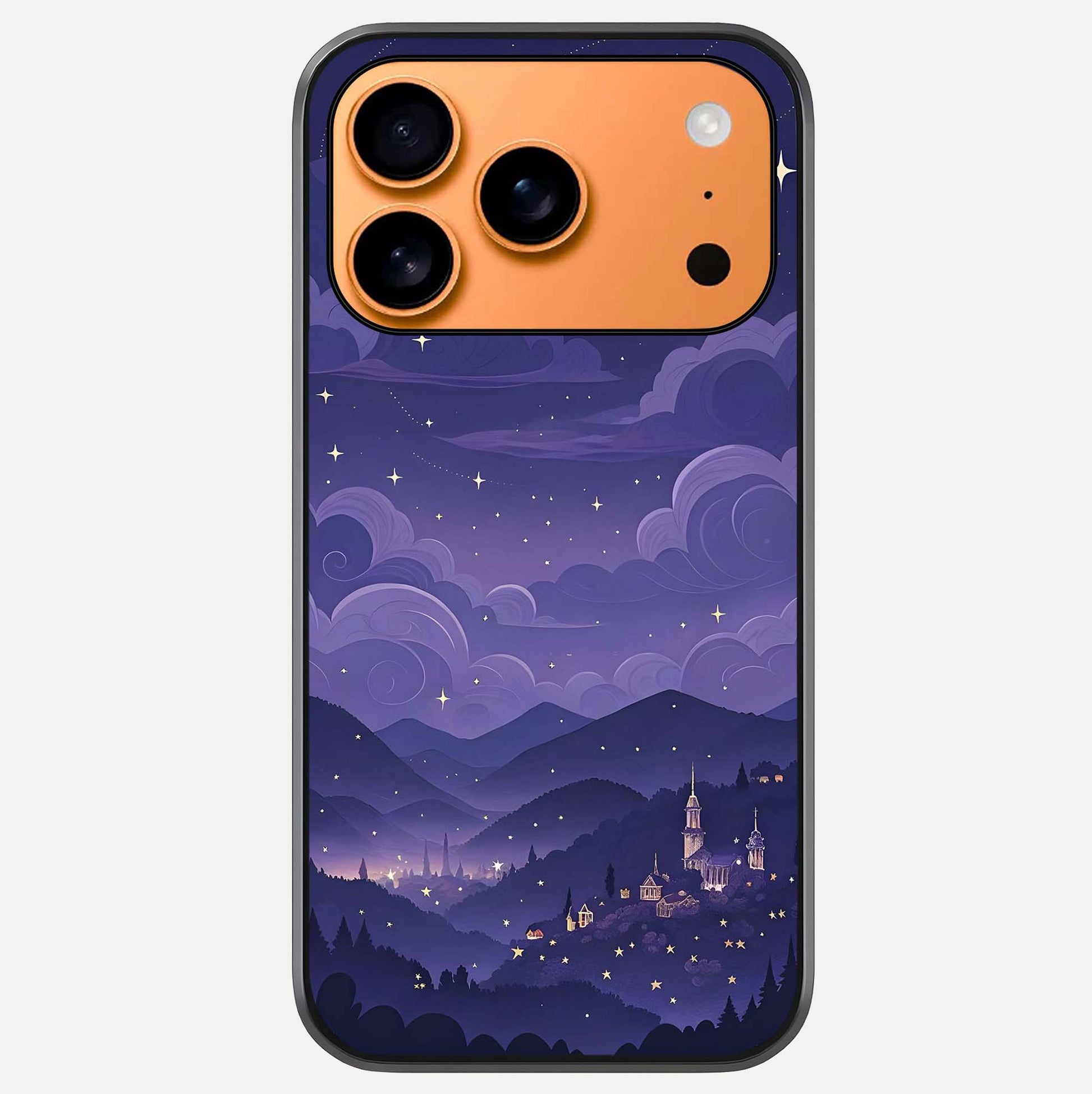 Minimal Night View Glass Case For iPhone 17 Pro Max by Custom World