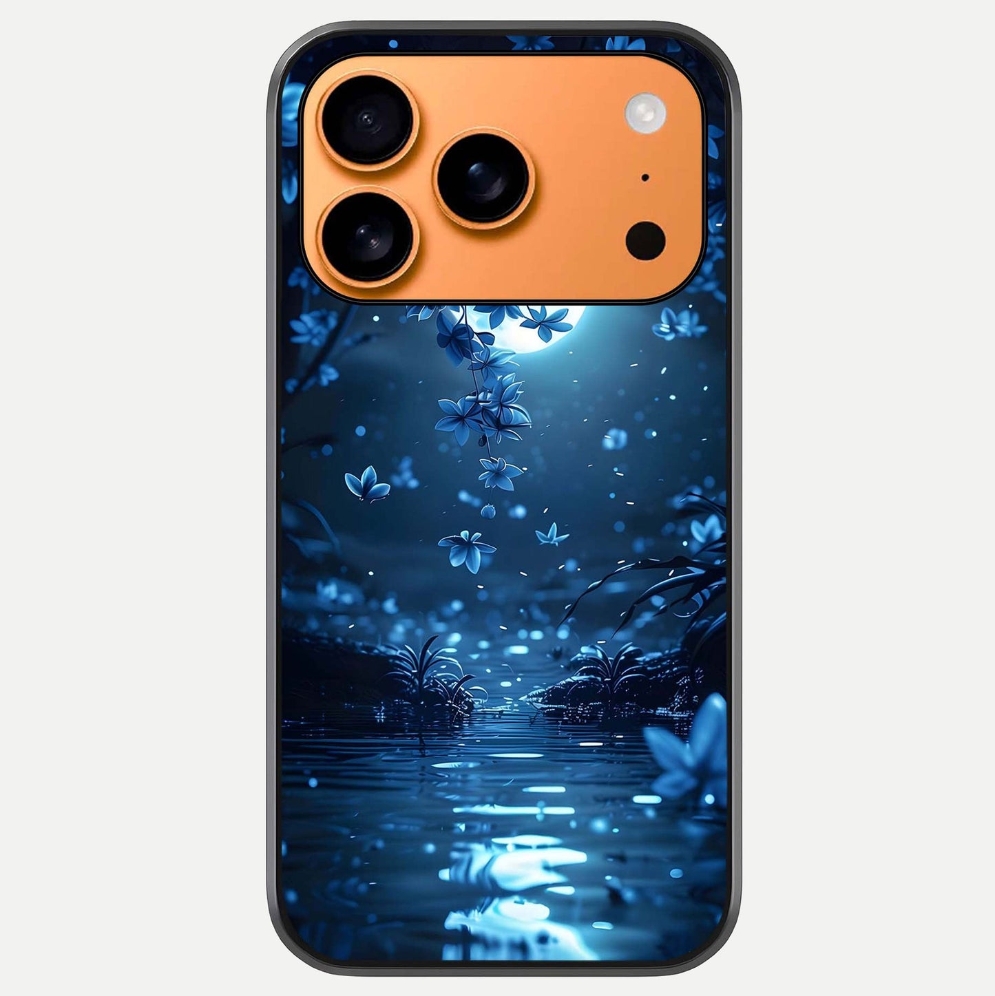 Moonlight Petal Dream Glass Case For iPhone 17 Pro Max by Custom World
