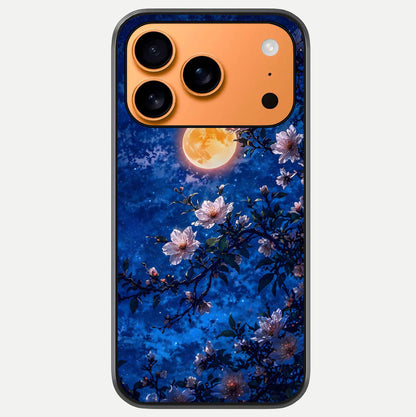 Moonlit Blossoms Night Glass Case For iPhone 17 Pro Max by Custom World