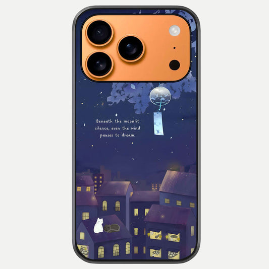 Moonlit Cat Silence Glass Case For iPhone 17 Pro Max by Custom World